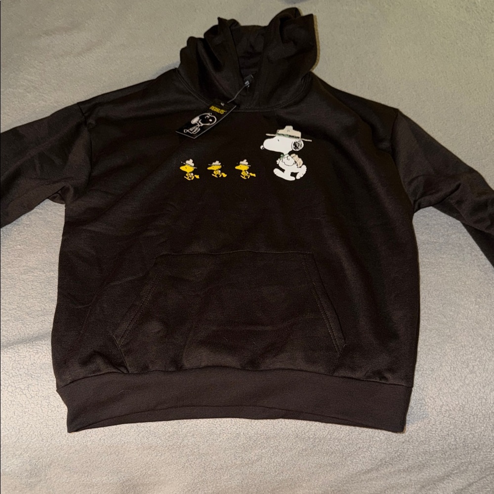 Black Graphic Hoodie